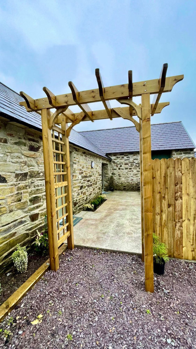 Interior stone wall